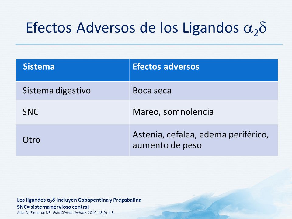 pregabalina y aumento de peso